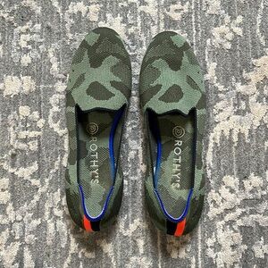 Rothy's Green Camouflage Flats